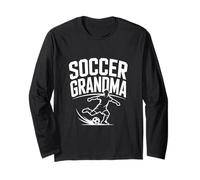 Calcio Nonna Appassionato Giocatore Spirito Maglia a Manica