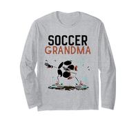 Calcio Nonna Gioco Calcio Partita Giocatore Nonna NAN Maglia a Manica