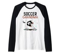 Calcio Nonna Gioco Calcio Partita Giocatore Nonna NAN Maglia con Maniche Raglan