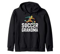 Calcio Nonna Vibrante Atletico Passione Felpa con Cappuccio