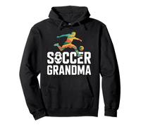 Calcio Nonna Vibrante Atletico Passione Felpa con Cappuccio