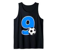 Calcio Numero 9 Compleanno Ragazzo Ragazza Bambini Sport Festa 9° Canotta