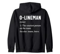 Calcio offensivo O-Lineman Definizione Divertente Sport Lineman Felpa con Cappuccio