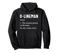Calcio offensivo O-Lineman Definizione Divertente Sport Lineman Felpa con Cappuccio