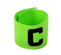 Calcio Pallacanestro Fasce Elastiche Regolabili Adesivo Elastico Marchio C Capitano Bracciale Armband Verde Pratico e Popolare Durability And Attraction