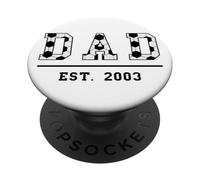Calcio Papà Dal 2003 Compleanno Padre Festa Vintage PopSockets PopGrip Adesivo