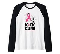 Calcio per la Cura della consapevolezza del Cancro al Seno Maglia con Maniche Raglan