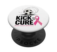 Calcio per la cura della consapevolezza del cancro al seno PopSockets PopGrip Adesivo