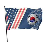 Calcio Porta da calcio Bandiera della Corea del Sud Bandiera 3x5 piedi Bandiere da muro dai colori vivaci e resistenti allo sbiadimento UV per esterni ed interni