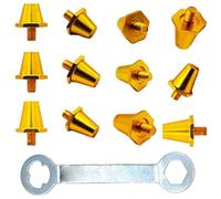 Calcio professionale tacchetti tacchetti antiscivolo in metallo tacchetti resistenti alle intemperie punte in metallo a basso peso accessori da calcio bagnato tempo calcio