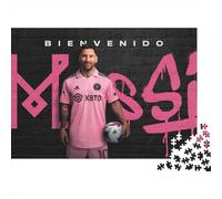 Calcio Puzzle 1000 Pezzi Per Adulti - In Legno Naturale,Messi Gioco Di Intelligenza 3D, Idea Regalo Esclusiva Per Amanti Dei Puzzle1000pcs (75x50cm)