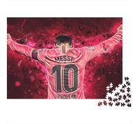 Calcio Puzzle 500 Pezzi Per Adulti - In Legno Naturale,Messi Gioco Di Intelligenza 3D, Idea Regalo Esclusiva Per Amanti Dei Puzzle500pcs (52x38cm)