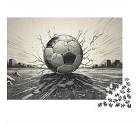Calcio Puzzle Per Adulti Divertente 300 Piece Sport Decorazione, Anti-stress, Gioco EduGattoivo, Gioco Intellettuale, Rilassamento E Intelligenza (300pcs (40x28cm))