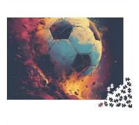 Calcio Puzzle Per Adulti Divertente 500 Piece Coppa del Mondo Decorazione, Anti-stress, Gioco EduGattoivo, Gioco Intellettuale, Rilassamento E Intelligenza (500pcs (52x38cm))