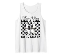 Calcio Ragazza Coquette Bow So di giocare come una ragazza Canotta