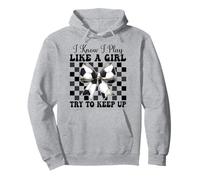 Calcio Ragazza Coquette Bow So di giocare come una ragazza Felpa con Cappuccio