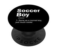 Calcio Ragazzo Definizione Divertente Calcio Amante Ragazzi Adolescenti Bambini PopSockets PopGrip Adesivo