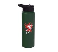 CALCIO RIGORE PERFETTO PER IL COMIC PRINCIPALE Stainless Steel Insulated Water Bottle