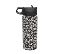 Calcio Sea Printing The Print 18oz Bollitore isolato sportivo in acciaio inox con coperchio per adulti uomini donne