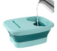 Calcio Soaking Tub, Foldable Spa Basin with Massage Points, Portable Foots Bath Relaxation and Detox, Deep Soak Foot Rinse Women Men Kids Seniors, Pedicure for Home Travel Pool Entry
