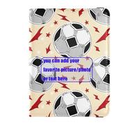 Calcio Sport personalizzare in pelle passaporto carta titolare copertura combo portafoglio combo documento organizzatore accessori impermeabile, calcio sport, 1 size