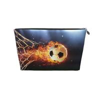 Calcio stampato, Borsa da toilette Borsa per trucco Borsa per cosmetici Borsa da toilette da viaggio portatile