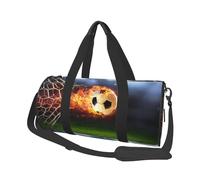 Calcio stampato, Borsone da viaggio di grande capacità Borsa rotonda Borsa da viaggio sportiva Borsa da viaggio Borsa da fitness