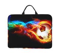 Calcio stampato, Custodia per laptop da 14 pollici, borsa per notebook, custodia per laptop, valigetta con maniglia