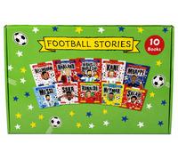 Calcio Storie 10 Libri Collection Set Messi Ronaldo Haaland Mbappe Bimbi Regalo