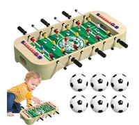 Calcio Tavolo Game, Wooden Table Soccer Set, Compact Desktop Soccer Board, Durevole Tabletop Game, Interactive Entertainment, Ideal for Parties, Ringraziamento, Family Gatherings