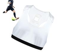 Calcio Tracking Giacca, Quick-Dry Sports Training Gear, Comfortable Fit, Poliestere, White, Lightweight Fabric, Black, for Teens, Women, Athletes, Youth, Game Practice Supporting Energetic Lifestyles
