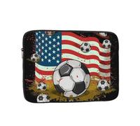 Calcio USA Bandiera Americana Stampa Manicotto Del Computer Portatile Del Computer Portatile Del Computer Portatile di Modo Borsa Del Computer Portatile Del Sacchetto Del Computer Portatile Del