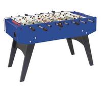 Garlando Calcio Balilla F-20 blu con aste uscenti, gambe pieghevoli