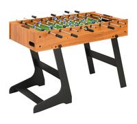 Calciobalilla pieghevole per adulti con campo da gioco standard da torneo e barre cromate, tavolo da calcio professionale per la casa