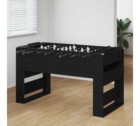 Calciobalilla professionale da 146,5 x 74 x 85 cm, effetto rovere nero, per sala giochi, con tubi in acciaio cavo, manici ergonomici, 4 palline incluse