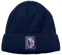 CALCIOGADGETS Berretto Bologna Ufficiale Cuffia Cappello Zuccotto Cappellino Invernale Enzo Castellano Ricamato Blu per Tifoso Calcio CUFBO462