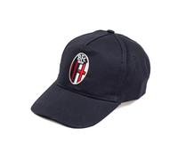 CALCIOGADGETS Cappello Bologna Ufficiale Bambino Blu Cappellino Berretto con Visiera CAPBOBABL