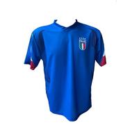 CALCIOGADGETS Maglia Italia Ufficiale F.I.G.C. Europei 2024 Home NEUTRA SENZA NOME NUMERO Replica autorizzata Nazionale Calcio Euro 24 azzurri (4 anni)