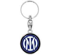 CALCIOGADGETS Portachiavi Inter Ufficiale Stemma Nuovo 2021 in Metallo Porta chiave F.C.Internazionale KEYINMETST1100