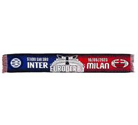 CALCIOGADGETS Sciarpa Inter Ufficiale Euroderby 16/05/2023 - Jacquard 100% Acrilico - Inter vs Milan - Celebrativa - SCJINTMIL