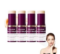 Calcium Multi Balm,Anti-Aging Wrinkle Core Stick,Collagen Moisturizing Stick,Hydrating Calcium Volume Multi Balm - Adatto per il collo degli occhi, Portable Daily Use Wrinkle Reducing Balm (4 pezzi)