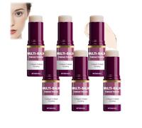 Calcium Multi Balm, Crema Viso Antietà, Rassodante, Rassodante, Bastoncino idratante al collagene, Stick per la cura degli occhi ammorbidisce le rughe, Idratazione rigenerante intensiva (6 pezzi)