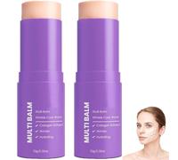 Calcium Multi Balm Stick, Balsamo Multiuso al Calcio, Stick Antirughe, Anti-età e Rassodante, Idratante, Adatto a Occhi, Collo, Viso, 9 g (2PCS)