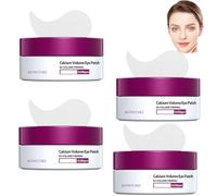 Calcium Volume Eye Patches,Hydrogel Under Eye Patches for Puffy Eyes & Dark Circles,Collagen Infused Anti-Aging Firming Gel Pads for Fine Lines & Dryness,Daily Skincare Eye Care (4 pezzi)