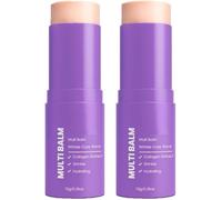 Calcium Volume Multi Balm, 3-In-1 calcium Multi Balm Stick, Collagen Moisturing Stick, Hydrating,Anti-Aging & Firming Skin & Moisturizing,for Eyes, Neck, Face (2)