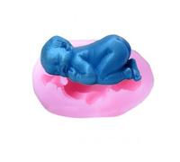 Calco in silicone per fondente, zucchero a forma di BAMBINO NEONATO