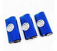 Calcolabili nero 11 cm x 1476 'Premium performance Thermal Wax Ribbon for Zebra desktop stampante S4 M Z4 M 105SE 105S 105SL 105SLPLUS 160S S500 S600 Resin Enhanced Wax 4.33"x243'-3pcs