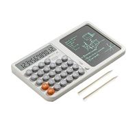 Calcolatore Con Blocco Note-15x26,3 Cm Strumento Di Calcolo Della Casa Portatile | Calcolatore Di Scrittura | Strumento Di Calcolo Del Display Di Grandi Dimensioni Con Tavola Da Redazione A Mano Per A