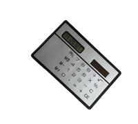 Calcolatrice a energia solare sottile per carta di credito 8,9 x 5,7 cm non necessita di batteria per casa, ufficio, scuola, calcolatrice da scrivania solare essenziale per ufficio