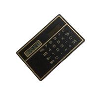 Calcolatrice a energia solare sottile per carta di credito 8,9 x 5,7 cm non necessita di batteria per casa, ufficio, scuola, calcolatrice da scrivania solare essenziale per ufficio